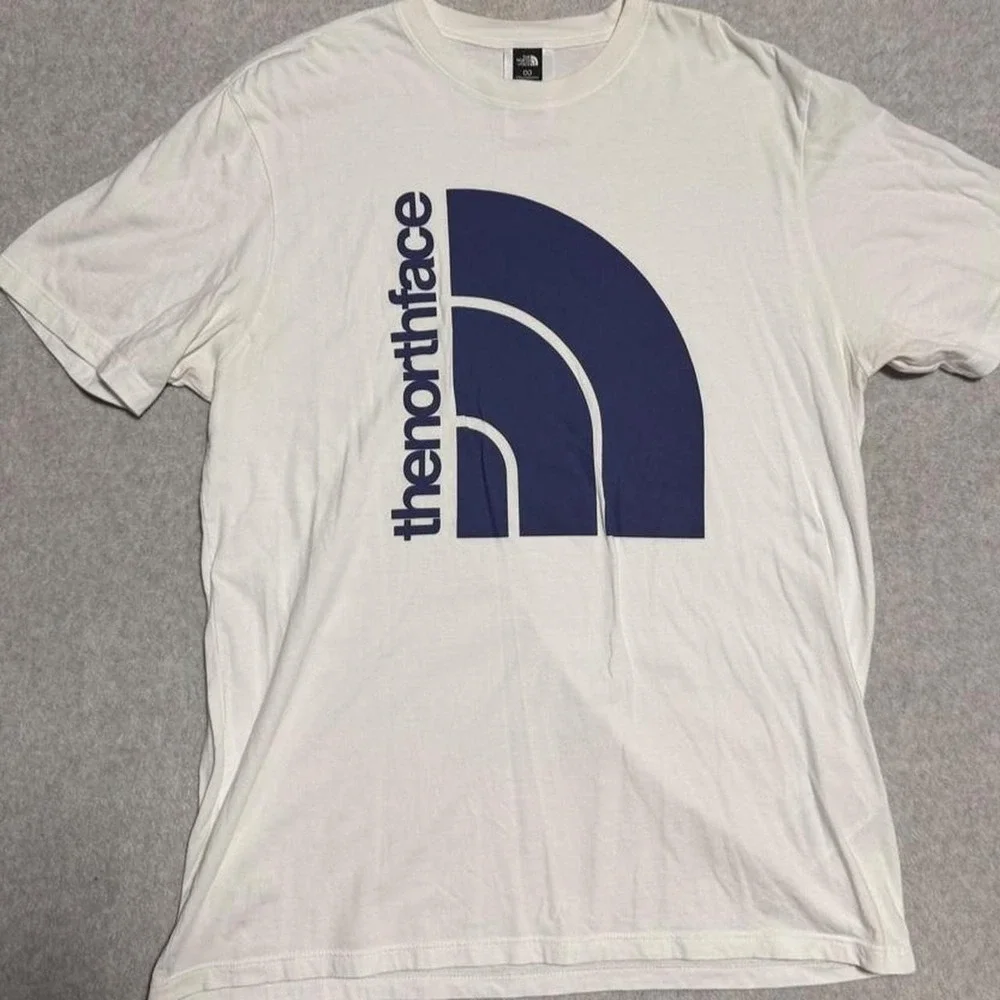 THE NORTH FACE Men's Jumbo Half-Dome Logo T-Shirt Color Blue/ White Size Large